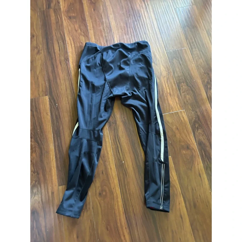 Novara Men's XXL Waterproof XXL black pants with Reflective Stripes for Cycling
